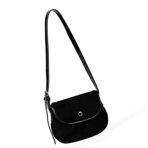 Wdbild Vintage Suedes Sattles Bag Leichte Achselhalterpreis Mode Schulter Für Frauen Casual Office Täglich Nutzung Suedes Sättel von Wdbild