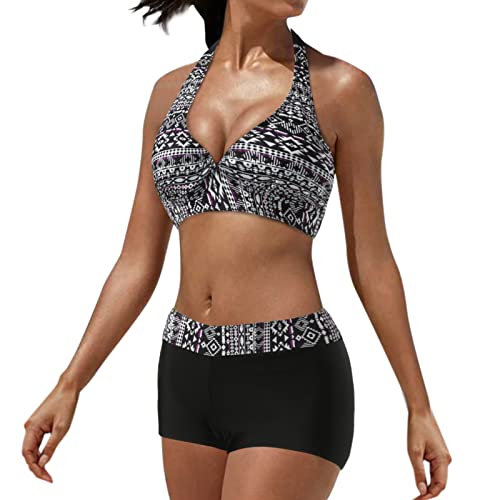 Großer konservativer Badeanzug-Rock Split Woman Großer Tankini-Badeanzug Klein Badeanzug Damen Weiß Sport Bikini Damen Bikini Oberteil Sportlich Plus Site Tankini Grün von Wdgfv