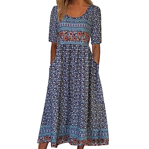 Only Kleider Damen Midi Elegantes Damenkleid mit Sieben-Minuten-Ärmeln, Netzgarn, Bestickt, Rundhalsausschnitt, A-Wort Kleid Sommer Knielang Blumen Damen Kleider Elegant Knielang Only Kleider Damen Midi Elegantes Damenkleid mit Sieben-Minuten-Ärmeln, Netzgarn, Bestickt, Rundhalsausschnitt, A-Wort Kleid Sommer Knielang Blumen Damen Kleider Elegant Knielang von Wdgfv