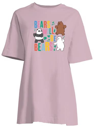 We Bare Bears Damen Wowebarbt001 Nachthemd, Rosa, 48 von We Bare Bears