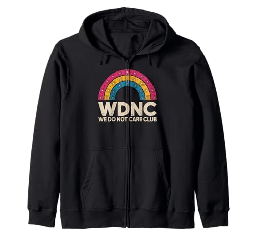 Regenbogen We Do Not Care Club Fanartikel Wdnc Merch Wdnc Club für Damen Kapuzenjacke von We Do Not Care Club Merchandise Wdnc Club Merch