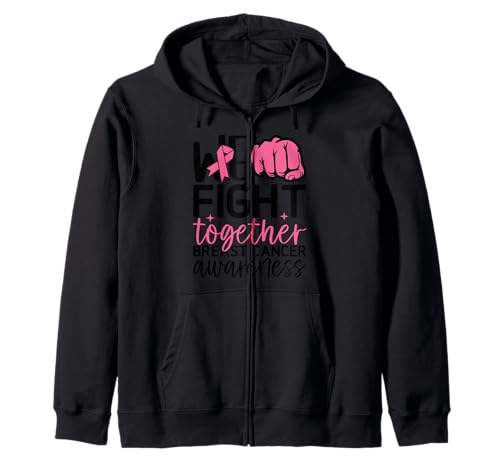 We Fight Together Brustkrebs Frauen unterstützen rosa Band Kapuzenjacke We Fight Together Brustkrebs Frauen unterstützen rosa Band Kapuzenjacke von We Fight Together Breast Cancer Pink Women Men Tee