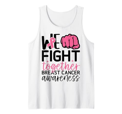 We Fight Together Brustkrebs Frauen unterstützen rosa Band Tank Top We Fight Together Brustkrebs Frauen unterstützen rosa Band Tank Top von We Fight Together Breast Cancer Pink Women Men Tee
