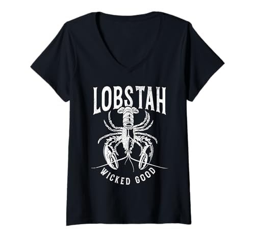 Damen Hummus mit Akzent aus Boston, Massachusetts, Funny Pride T-Shirt mit V-Ausschnitt Damen Hummus mit Akzent aus Boston, Massachusetts, Funny Pride T-Shirt mit V-Ausschnitt von We Love Boston Massachusetts - Apparel & Gifts