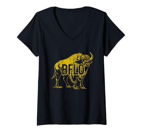 Damen Buffalo New York NY Pride T-Shirt mit V-Ausschnitt Damen Buffalo New York NY Pride T-Shirt mit V-Ausschnitt von We Love Buffalo New York