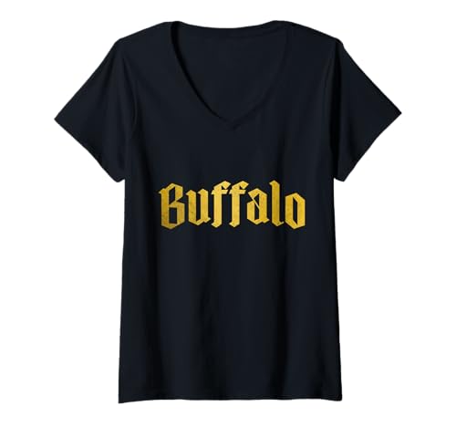 Damen Buffalo New York Retro NY Pride T-Shirt mit V-Ausschnitt Damen Buffalo New York Retro NY Pride T-Shirt mit V-Ausschnitt von We Love Buffalo New York
