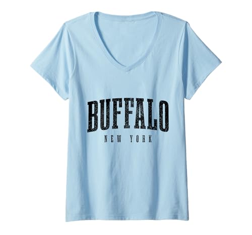 Damen Buffalo New York NY Pride T-Shirt mit V-Ausschnitt Damen Buffalo New York NY Pride T-Shirt mit V-Ausschnitt von We Love Buffao New York
