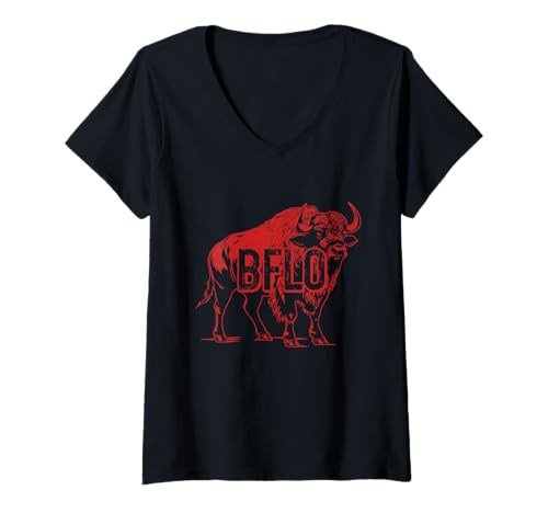 Damen Buffalo New York NY Pride T-Shirt mit V-Ausschnitt Damen Buffalo New York NY Pride T-Shirt mit V-Ausschnitt von We Love Buffao New York