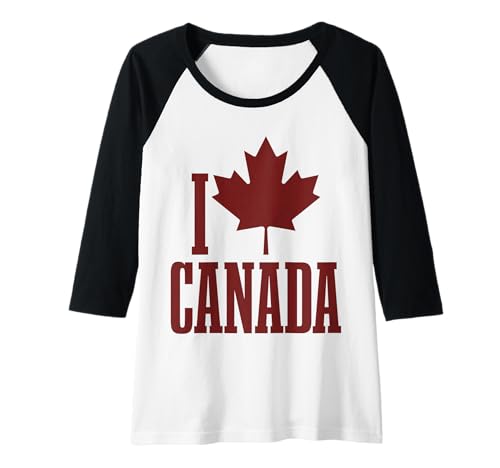 Damen Kanada Maple Leaf Pride Canadian Vintage Raglan Damen Kanada Maple Leaf Pride Canadian Vintage Raglan von We Love Canada - Apparel & Gifts