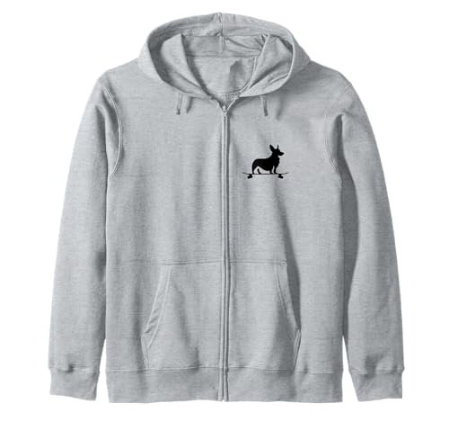 Corgi On Skateboard Hundeliebhaber Corgi Mama Lustiger Skater Kapuzenjacke Corgi On Skateboard Hundeliebhaber Corgi Mama Lustiger Skater Kapuzenjacke von We Love Corgi Dogs - Apparel & Gifts