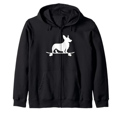 Corgi On Skateboard Hundeliebhaber Corgi Mama Lustiger Skater Kapuzenjacke Corgi On Skateboard Hundeliebhaber Corgi Mama Lustiger Skater Kapuzenjacke von We Love Corgi Dogs - Apparel & Gifts