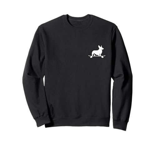 Corgi On Skateboard Hundeliebhaber Corgi Mama Lustiger Skater Sweatshirt von We Love Corgi Dogs - Apparel & Gifts