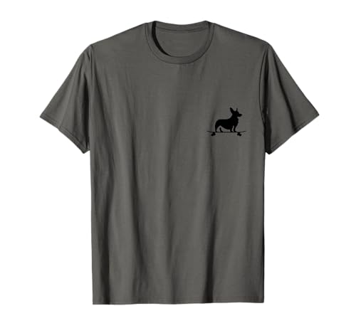 Corgi On Skateboard Hundeliebhaber Corgi Mama Lustiger Skater T-Shirt von We Love Corgi Dogs - Apparel & Gifts