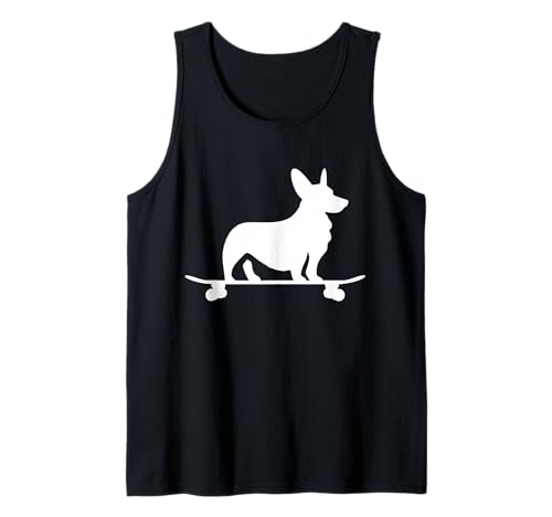 Corgi On Skateboard Hundeliebhaber Corgi Mama Lustiger Skater Tank Top Corgi On Skateboard Hundeliebhaber Corgi Mama Lustiger Skater Tank Top von We Love Corgi Dogs - Apparel & Gifts