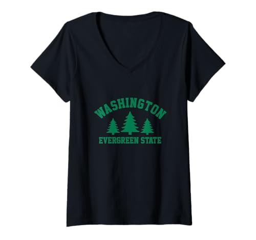 Damen Maine T-Shirt mit V-Ausschnitt von We Love Maine - Apparel & Gifts