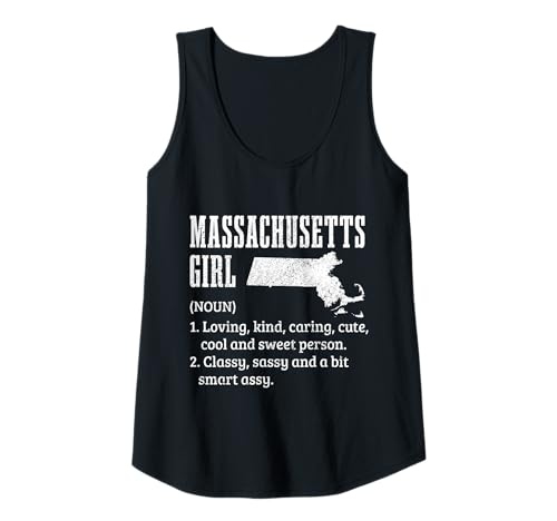 Damen Lustiger Stolz für Mädchen aus Massachusetts Tank Top von We Love Massachusetts - Apparel & Gifts