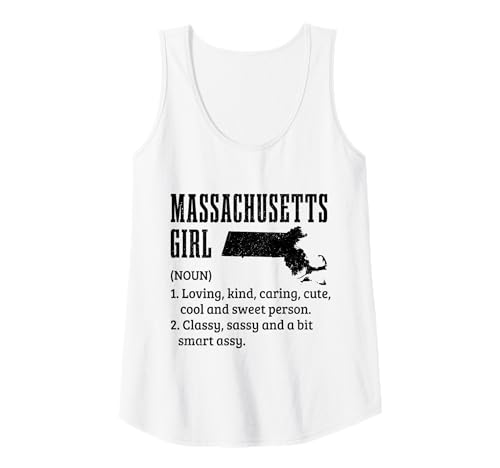 Damen Massachusetts Mädchen Boston Funny Pride Tank Top von We Love Massachusetts - Apparel & Gifts