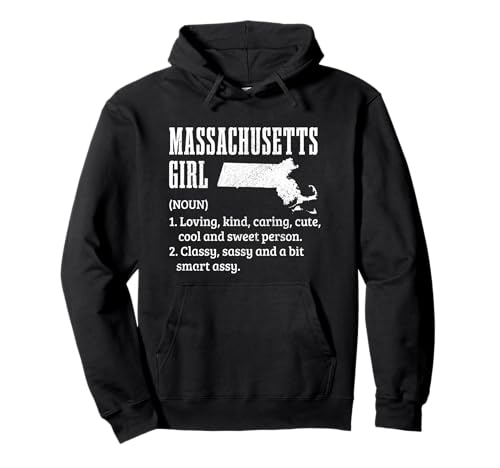 Lustiger Stolz für Mädchen aus Massachusetts Pullover Hoodie von We Love Massachusetts - Apparel & Gifts