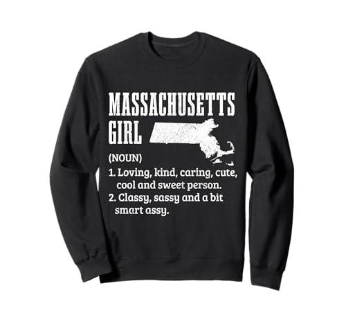 Lustiger Stolz für Mädchen aus Massachusetts Sweatshirt von We Love Massachusetts - Apparel & Gifts