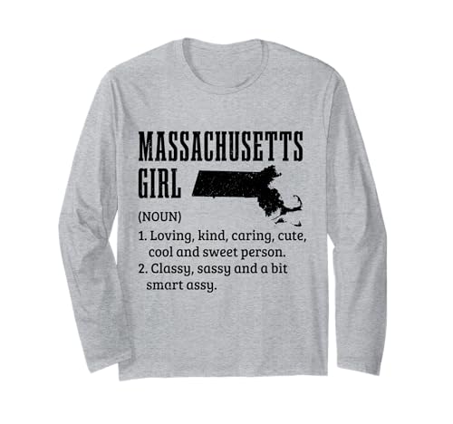 Massachusetts Mädchen Boston Funny Pride Langarmshirt von We Love Massachusetts - Apparel & Gifts