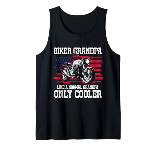 Herren Biker Opa Like A Normal Grandpa Only Cooler Funny Tank Top Herren Biker Opa Like A Normal Grandpa Only Cooler Funny Tank Top von We Love Motorcycles - Biker Apparel & Gifts