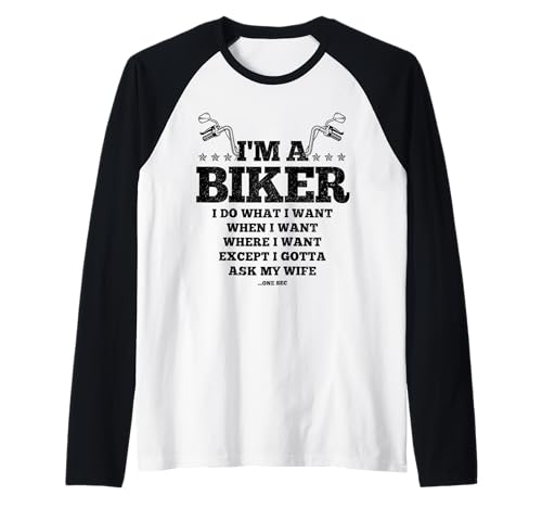 Herren Lustiger Biker Do What I Want Ehemann Ehefrau Motorrad Raglan Herren Lustiger Biker Do What I Want Ehemann Ehefrau Motorrad Raglan von We Love Motorcycles - Biker Apparel & Gifts