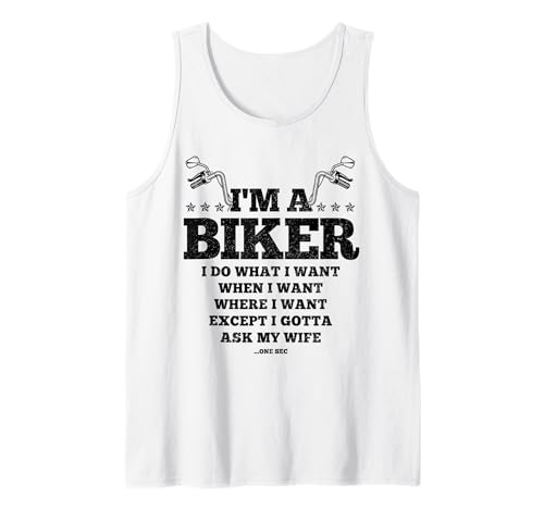Herren Lustiger Biker Do What I Want Ehemann Ehefrau Motorrad Tank Top Herren Lustiger Biker Do What I Want Ehemann Ehefrau Motorrad Tank Top von We Love Motorcycles - Biker Apparel & Gifts