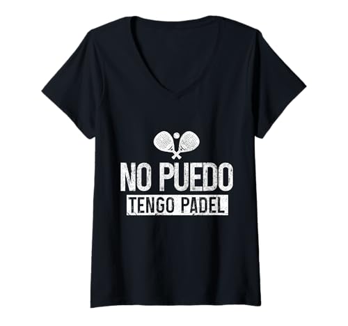 Damen Padel Spanisch No Puedo Tengo Padel T-Shirt mit V-Ausschnitt Damen Padel Spanisch No Puedo Tengo Padel T-Shirt mit V-Ausschnitt von We Love Padel