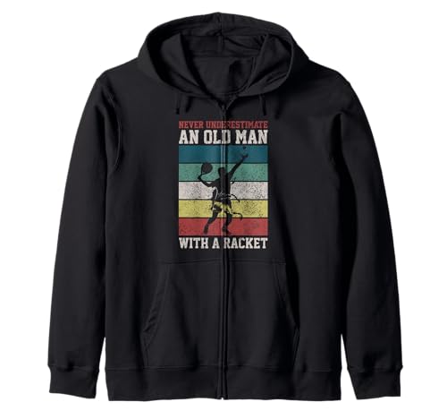 Padel Vintage Retro Never Underestimate An Old Man Lustig Kapuzenjacke Padel Vintage Retro Never Underestimate An Old Man Lustig Kapuzenjacke von We Love Padel