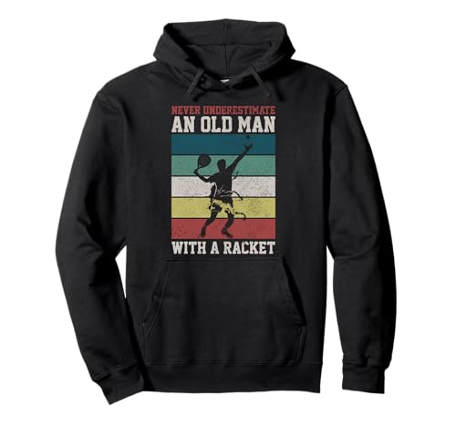 Padel Vintage Retro Never Underestimate An Old Man Lustig Pullover Hoodie Padel Vintage Retro Never Underestimate An Old Man Lustig Pullover Hoodie von We Love Padel