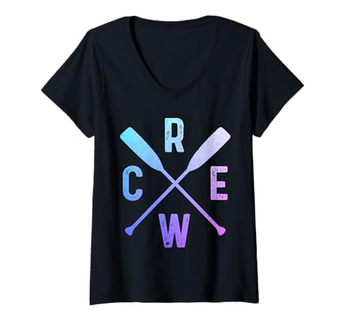 Damen Ruderboot Crew Funny Rower Coxswain Sculling T-Shirt mit V-Ausschnitt Damen Ruderboot Crew Funny Rower Coxswain Sculling T-Shirt mit V-Ausschnitt von We Love Rowing - Apparel & Gifts