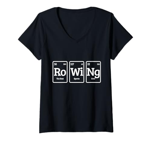 Damen Ruderboot Crew Funny Rower Coxswain Sculling T-Shirt mit V-Ausschnitt Damen Ruderboot Crew Funny Rower Coxswain Sculling T-Shirt mit V-Ausschnitt von We Love Rowing - Apparel & Gifts