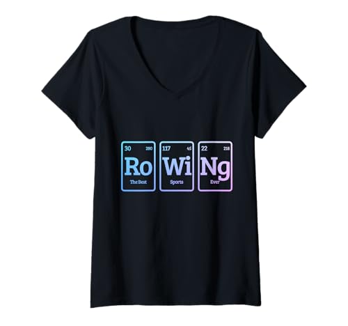Damen Ruderboot Crew Funny Rower Coxswain Sculling T-Shirt mit V-Ausschnitt Damen Ruderboot Crew Funny Rower Coxswain Sculling T-Shirt mit V-Ausschnitt von We Love Rowing - Apparel & Gifts