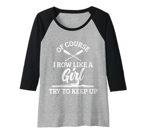 Damen Rudermädchen Crew Funny Rower Coxswain Sculling Raglan Damen Rudermädchen Crew Funny Rower Coxswain Sculling Raglan von We Love Rowing - Apparel & Gifts