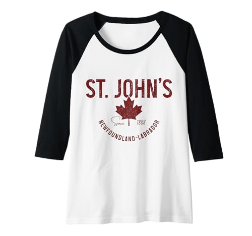 Damen St. John's Neufundland Canada Pride Canadian Vintage Raglan Damen St. John's Neufundland Canada Pride Canadian Vintage Raglan von We Love St. Johns Canada - Apparel & Gifts