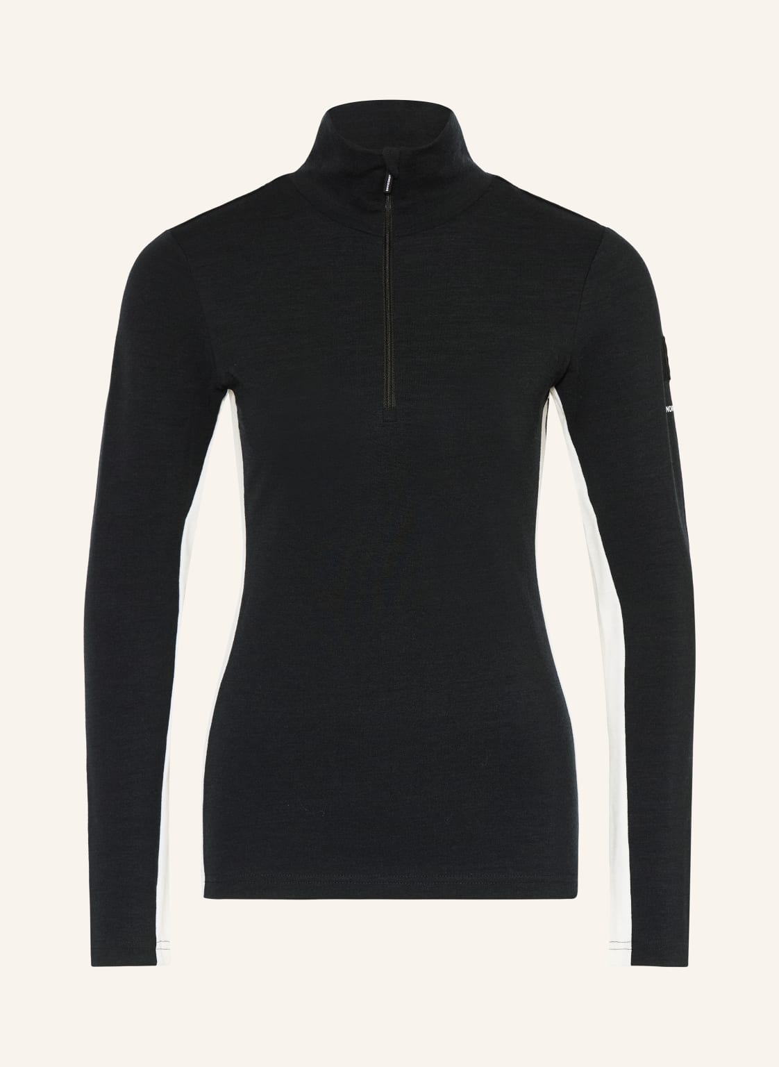 We Norwegians Piqué-Midlayer Voss Aus Merinowolle schwarz von We Norwegians