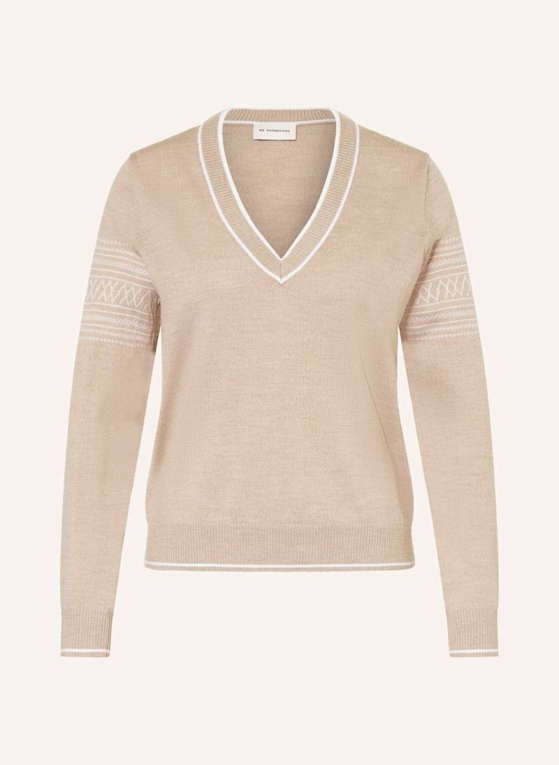We Norwegians Pullover Signature Aus Merinowolle beige von We Norwegians