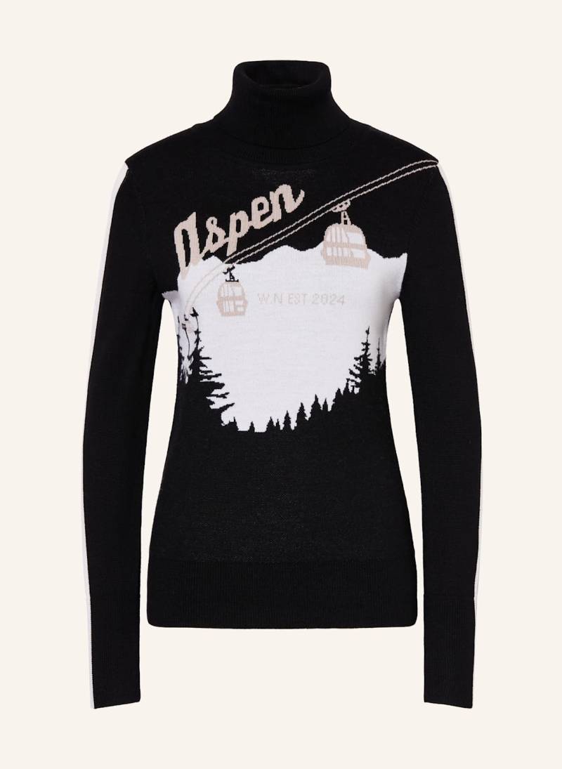 We Norwegians Rollkragenpullover After Ski Aus Merinowolle schwarz von We Norwegians