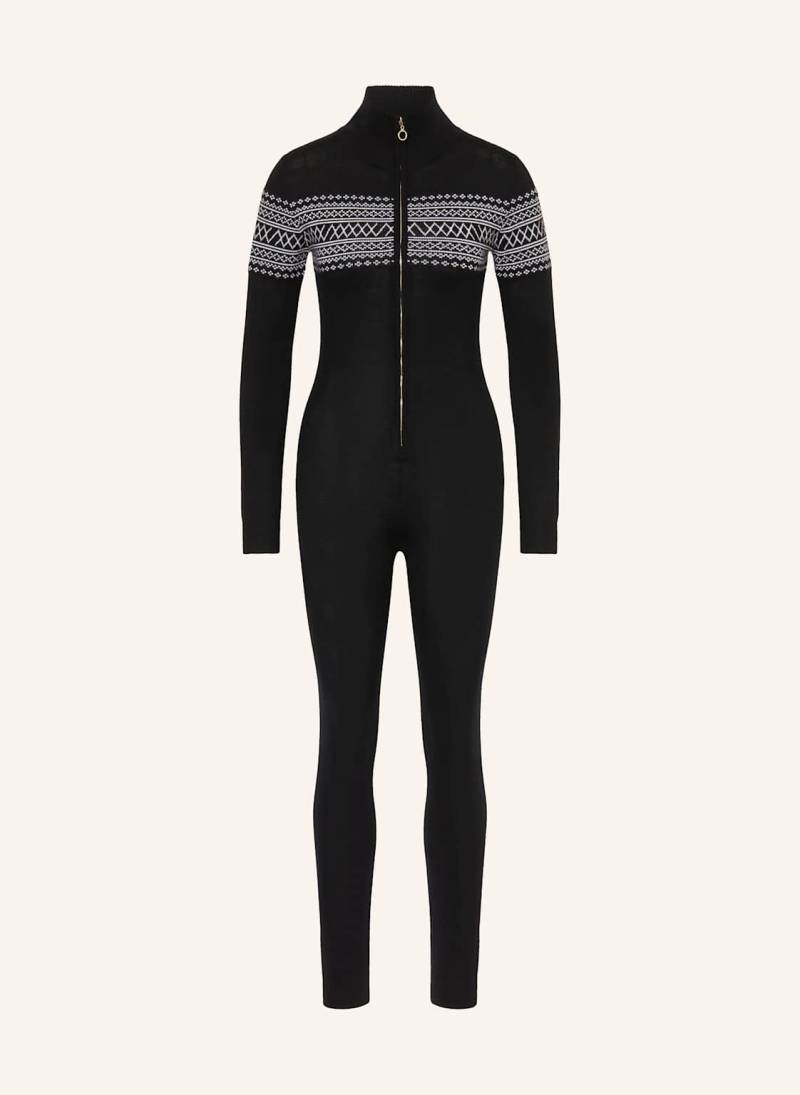 We Norwegians Strick-Jumpsuit Signature Aus Merinowolle schwarz von We Norwegians