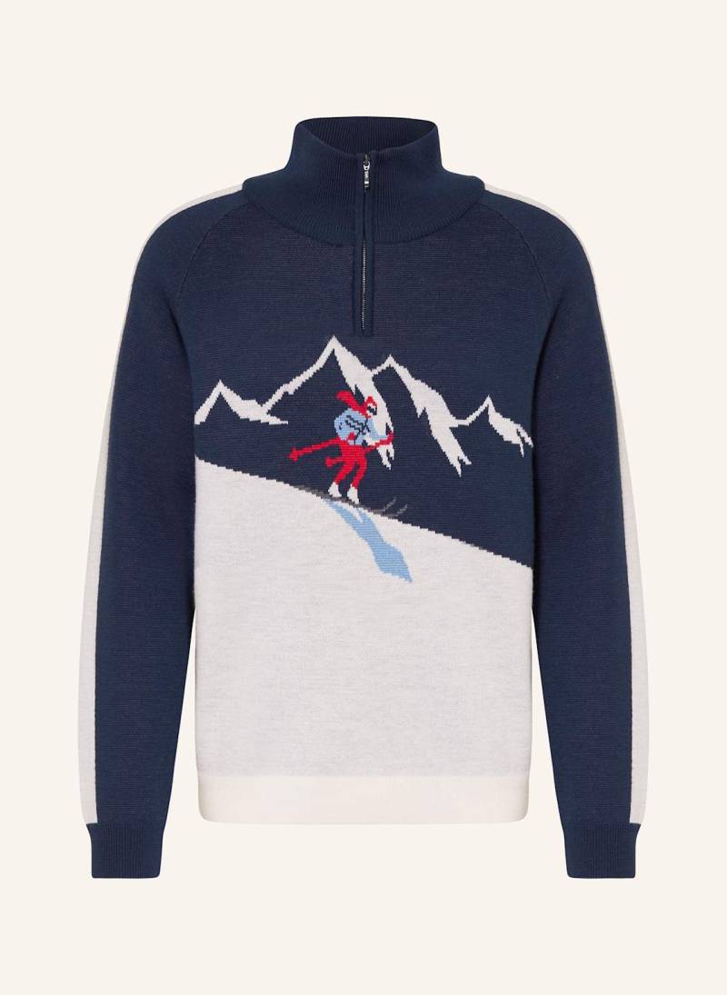 We Norwegians Troyer Afterski Aus Merinowolle blau von We Norwegians