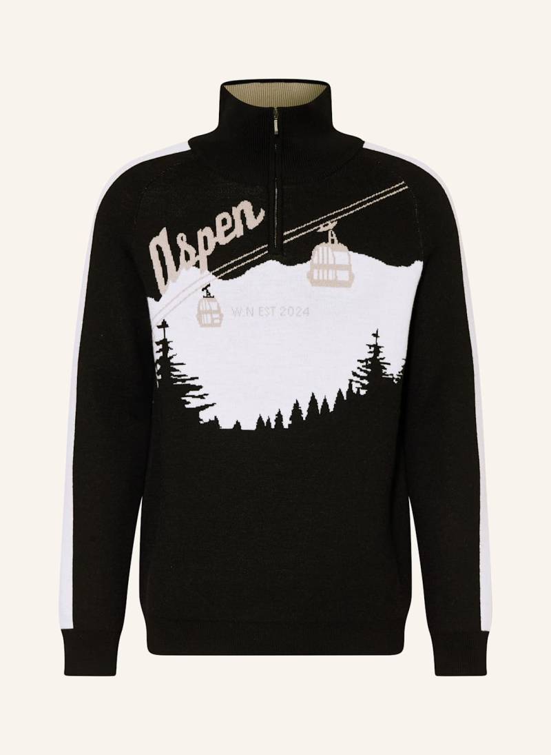 We Norwegians Troyer Afterski Aus Merinowolle schwarz von We Norwegians