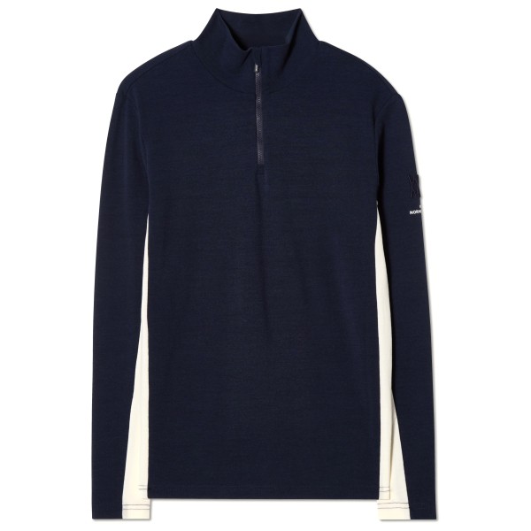 We Norwegians - Voss 1/4-Zip - Merinopullover Gr S blau von We Norwegians