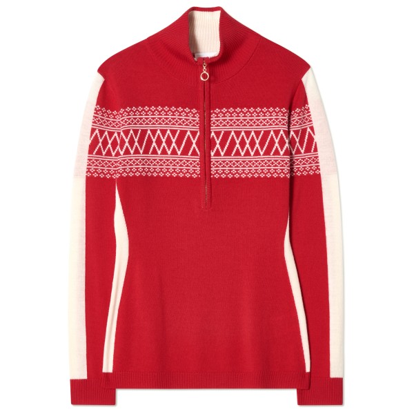 We Norwegians - Women's Signature 1/4-Zip - Merinopullover Gr XS rot von We Norwegians