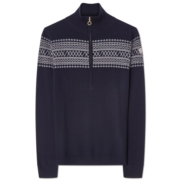 We Norwegians - Women's Signature ZipUp - Merinopullover Gr M blau von We Norwegians