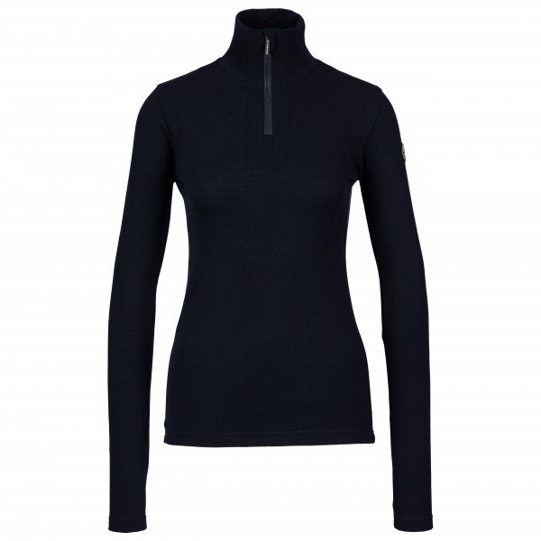 We Norwegians - Women's Tryvann Colblock Zipup - Merinounterwäsche Gr S schwarz von We Norwegians