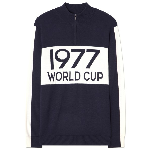 We Norwegians - Worldcup ZipUp - Merinopullover Gr L blau von We Norwegians