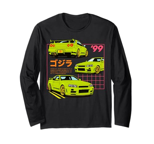 Japanische JDM Tokyo Japan Drift Race Car Grafik Jungen Mädchen Langarmshirt Japanische JDM Tokyo Japan Drift Race Car Grafik Jungen Mädchen Langarmshirt von We Race Apparel