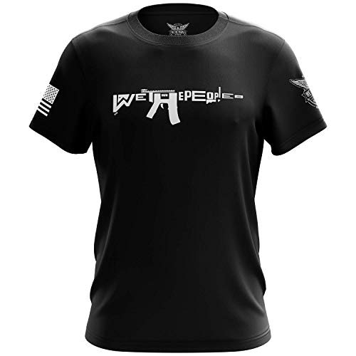 We The People Holsters T-Shirt, kurzärmelig, Schwarz - Schwarz - X-Groß von We The People Holsters