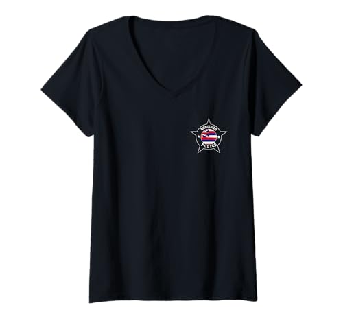 Damen Honolulu Polizei T-Shirt - HPD T-Shirt mit V-Ausschnitt Damen Honolulu Polizei T-Shirt - HPD T-Shirt mit V-Ausschnitt von We The Police