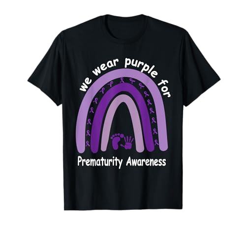 We Wear Purple for Preemie Awareness Preemie Baby T-Shirt We Wear Purple for Preemie Awareness Preemie Baby T-Shirt von We Wear Purple for Prematurity Awareness Preemie